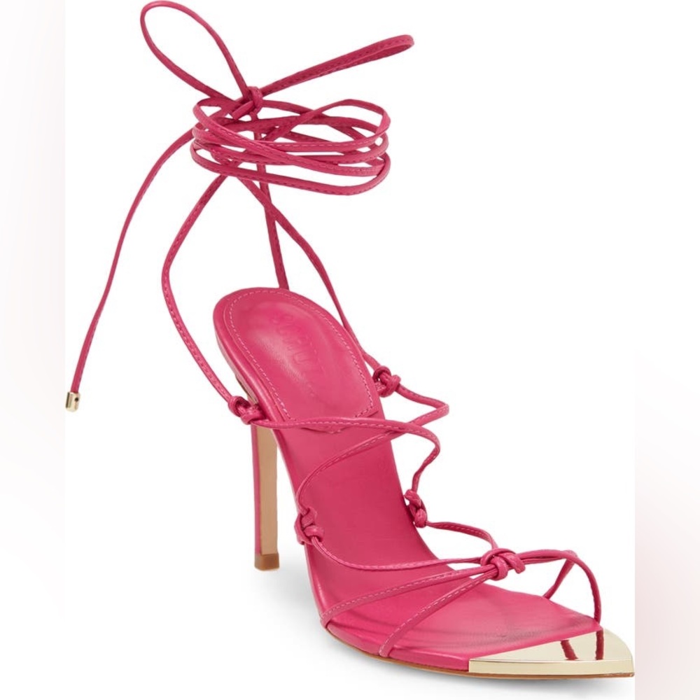 SCHUTZ Hana Ankle Wrap Stiletto Sandal  NEVER WORN SIZE 8